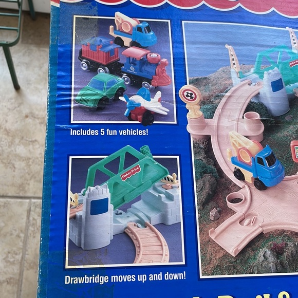 VTG 1992 Fisher Price Flip Track Rail & Road - Picture 12 of 16